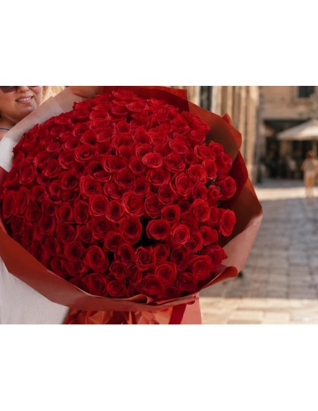 XXL Red Roses Monobouquet (100 to 501) | Mallorca