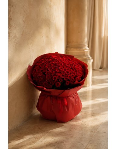 Monobouquet de Rosas Rojas XXL (100 a 501) | Mallorca