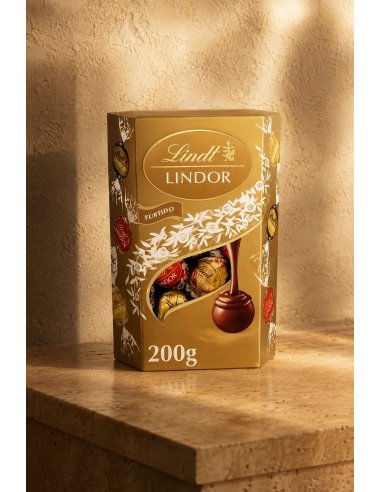 Lindt Assorted Chocolates Gold Box | With flowers in Mallorca